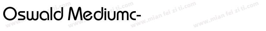 Oswald Mediumc字体转换